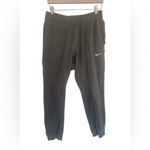 Nike Men’s Gray Fleece Joggers – Size M